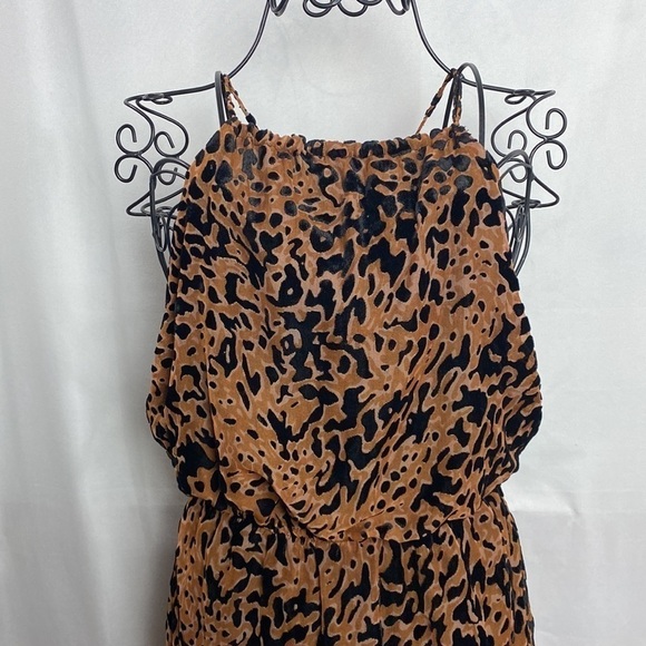 LULUS Intention Brown Leopard Burnout Velvet Print Dress - Picture 7 of 17